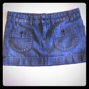 Super short perfect summer denim skirt